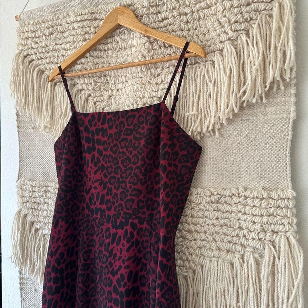 Dress the Population Zherra Leopard Print Mini Dress